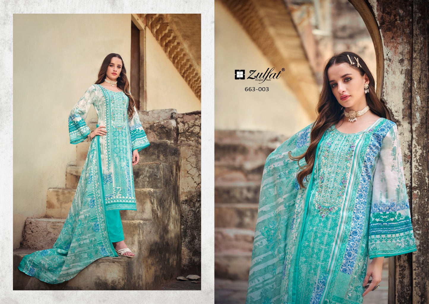 Gulnaaz Vol 5 Zulfat Designer Cotton Karachi Salwar Suits Wholesale Rate