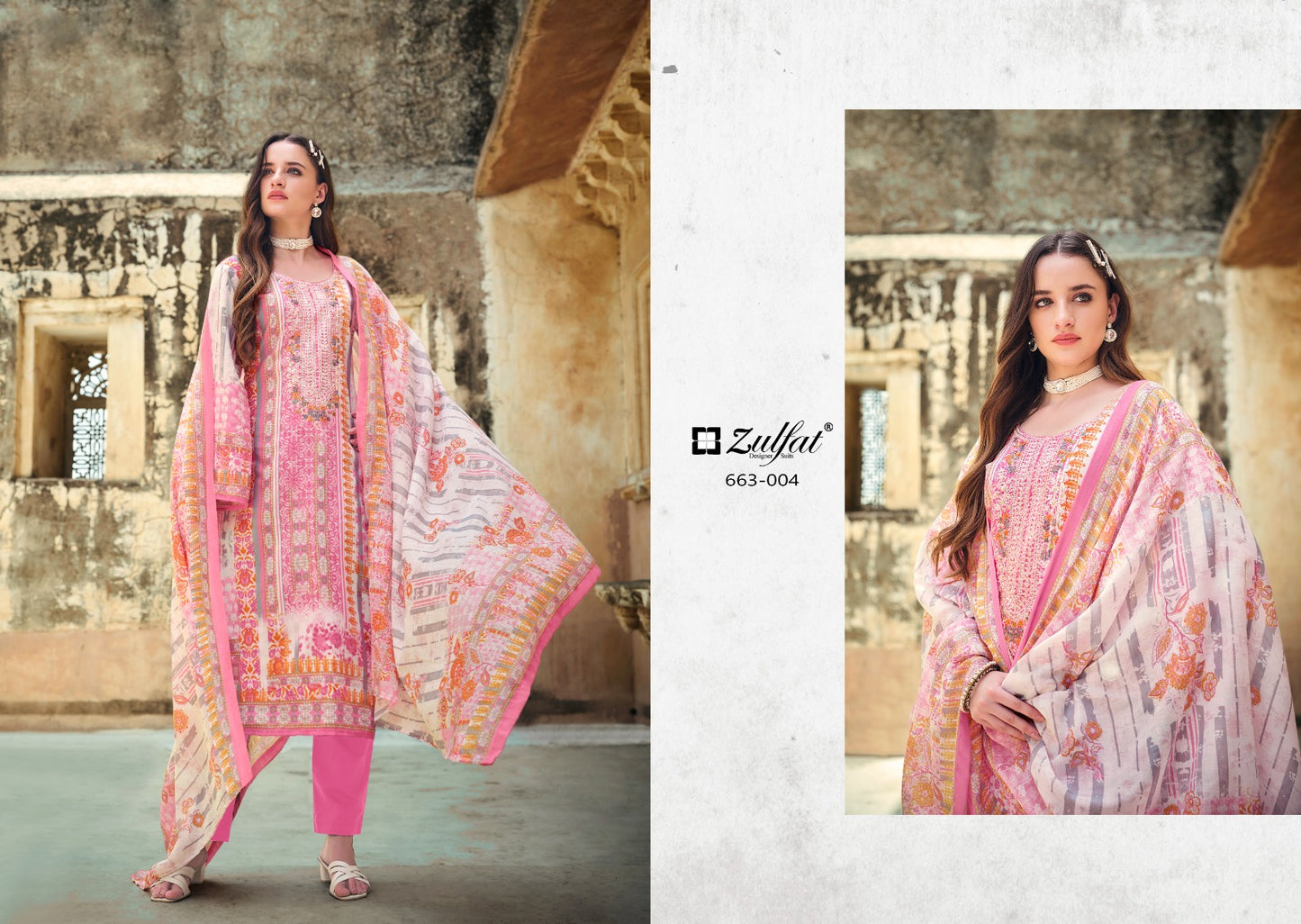 Gulnaaz Vol 5 Zulfat Designer Cotton Karachi Salwar Suits Wholesale Rate