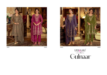 Gulnar Lily Lali Silk Readymade Suits Wholesaler