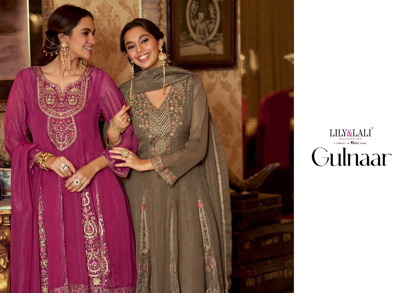 Gulnar Lily Lali Silk Readymade Suits Wholesaler