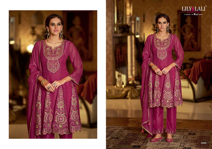 Gulnar Lily Lali Silk Readymade Suits Wholesaler