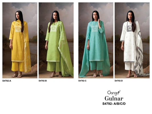 Gulnar S4792 Ganga Cotton Pant Style Suits Supplier
