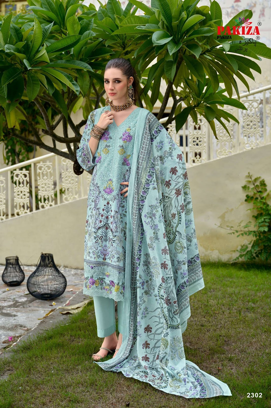 Gulnawaz Vol 23 Pakiza Prints Lawn Cotton Karachi Salwar Suits Exporter Gujarat
