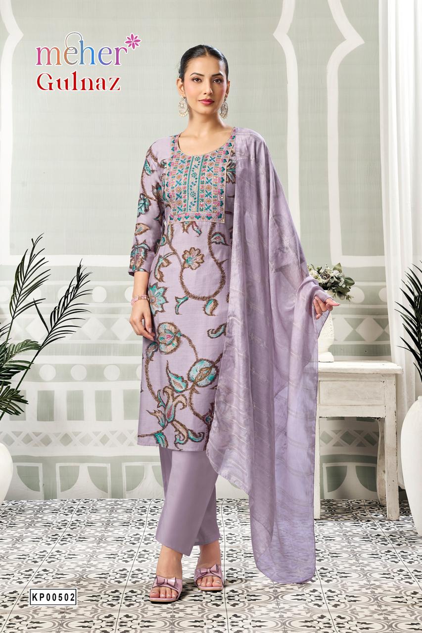 Gulnaz Meher Vertican Readymade Pant Style Suits Exporter India