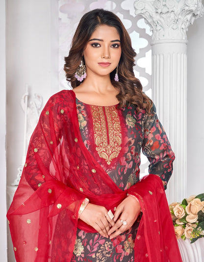 Gulnaz Vol 3 Radhika Lifestyle Organza Readymade Pant Style Suits Wholesaler India