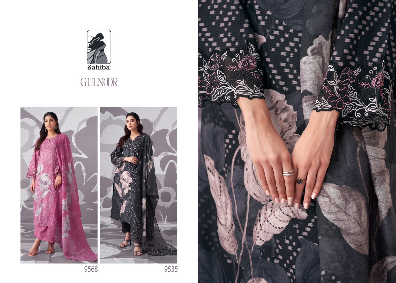 Gulnoor Sahiba Cotton Lawn Pant Style Suits