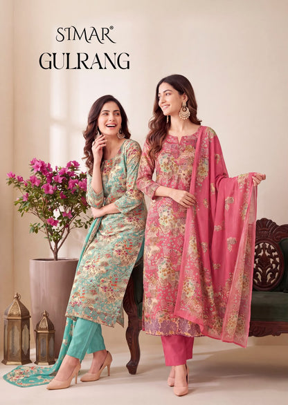 Gulrang Simar Viscose Pashmina Suits Wholesaler Gujarat