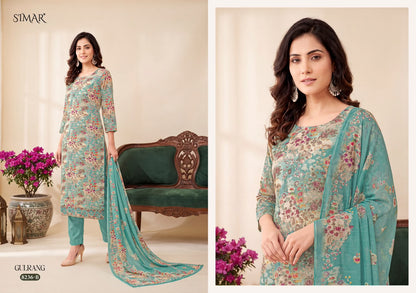 Gulrang Simar Viscose Pashmina Suits Wholesaler Gujarat
