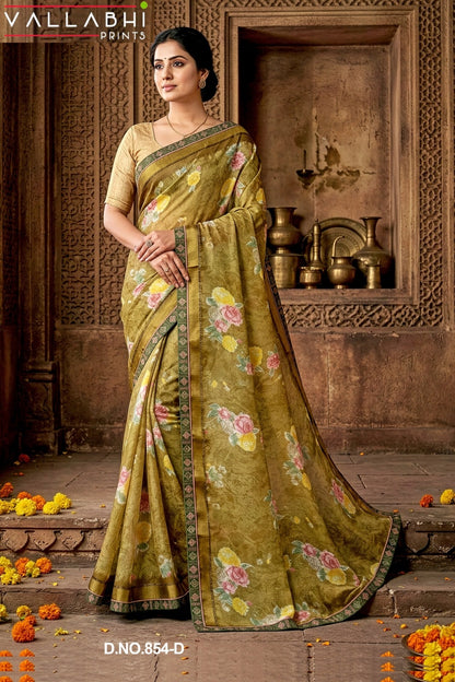 Gulrang Vol 2 Vallabhi Prints Moss Sarees Wholesaler