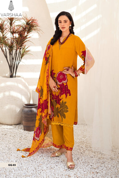 Gulraqs Varshaa Organza Pant Style Suits Supplier Ahmedabad