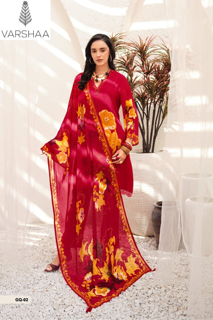 Gulraqs Varshaa Organza Pant Style Suits Supplier Ahmedabad