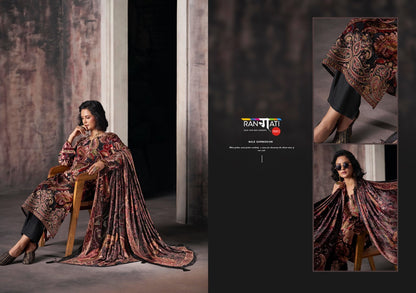 Gulrez Rangati Prints Velvet Suits Manufacturer