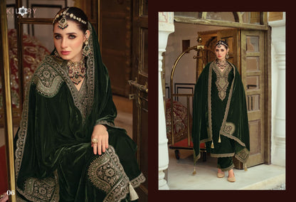 Gulrukh Kilory Velvet Suits Manufacturer India