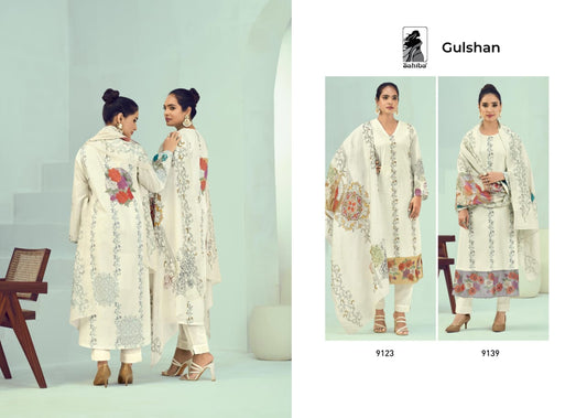 Gulshan Sahiba Cotton Lawn Pant Style Suits