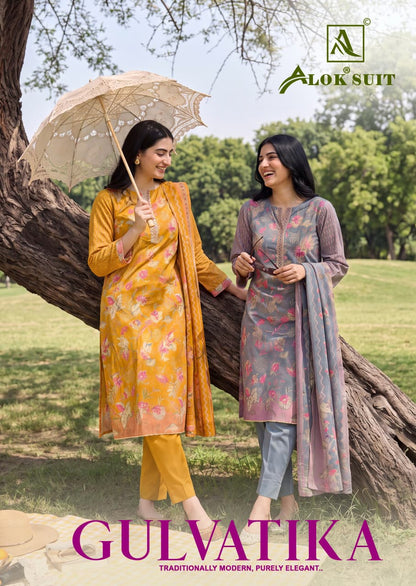 Gulvatika Alok Mudaal Karachi Salwar Suits Supplier Ahmedabad