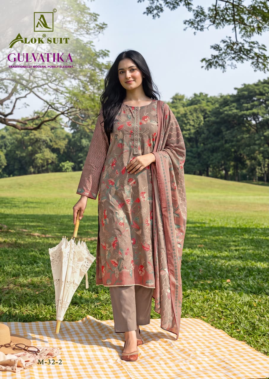 Gulvatika Alok Mudaal Karachi Salwar Suits Supplier Ahmedabad