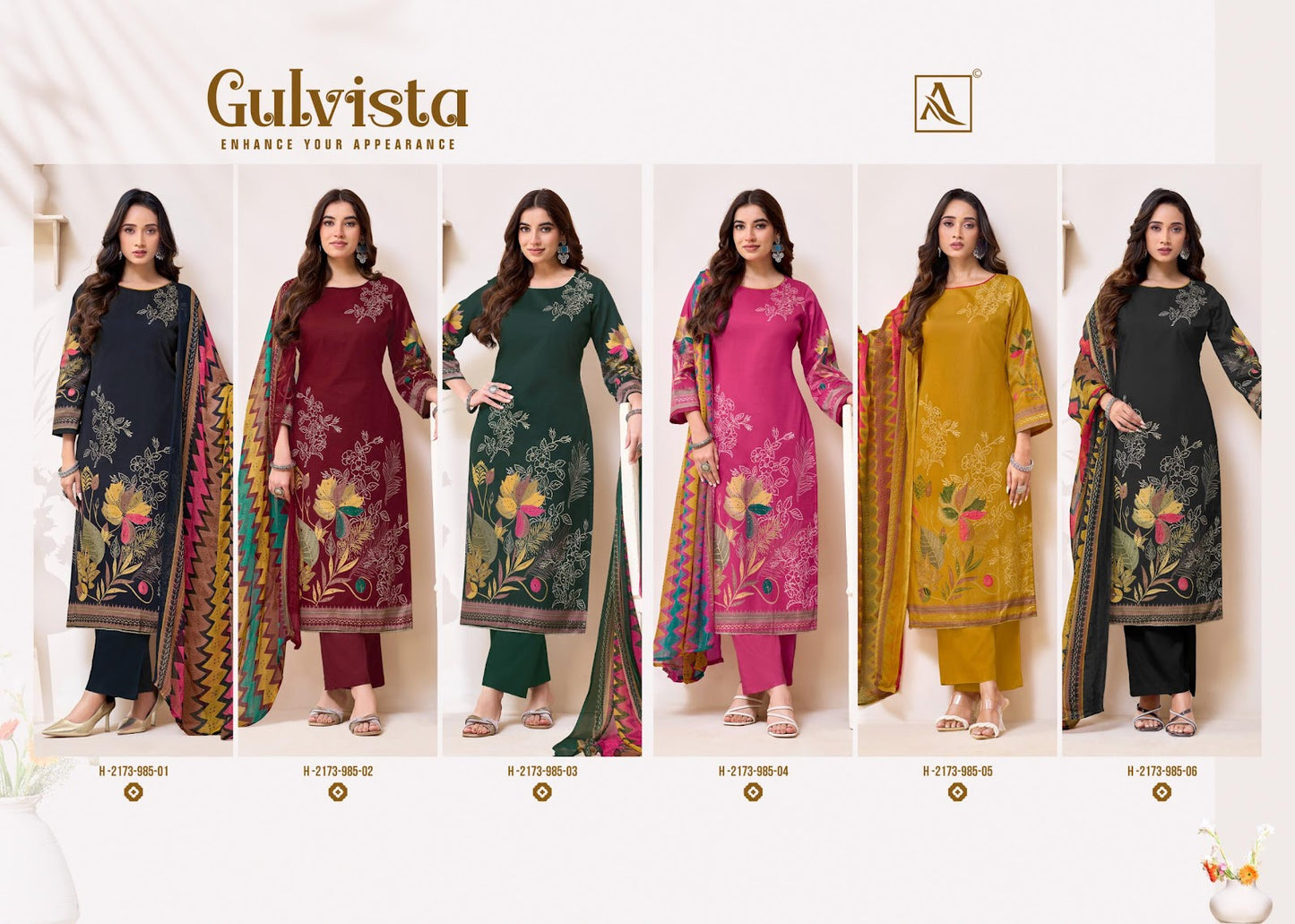 Gulvista Alok Zam Karachi Salwar Suits Manufacturer