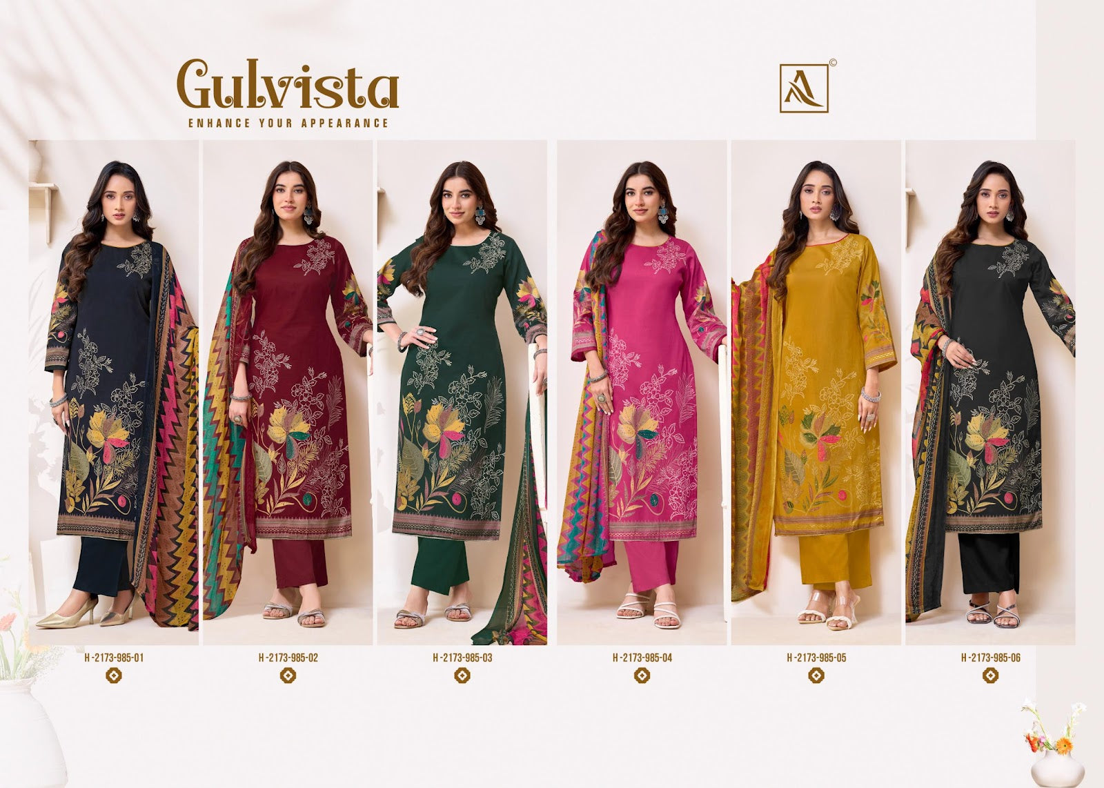 Gulvista Alok Zam Karachi Salwar Suits Manufacturer