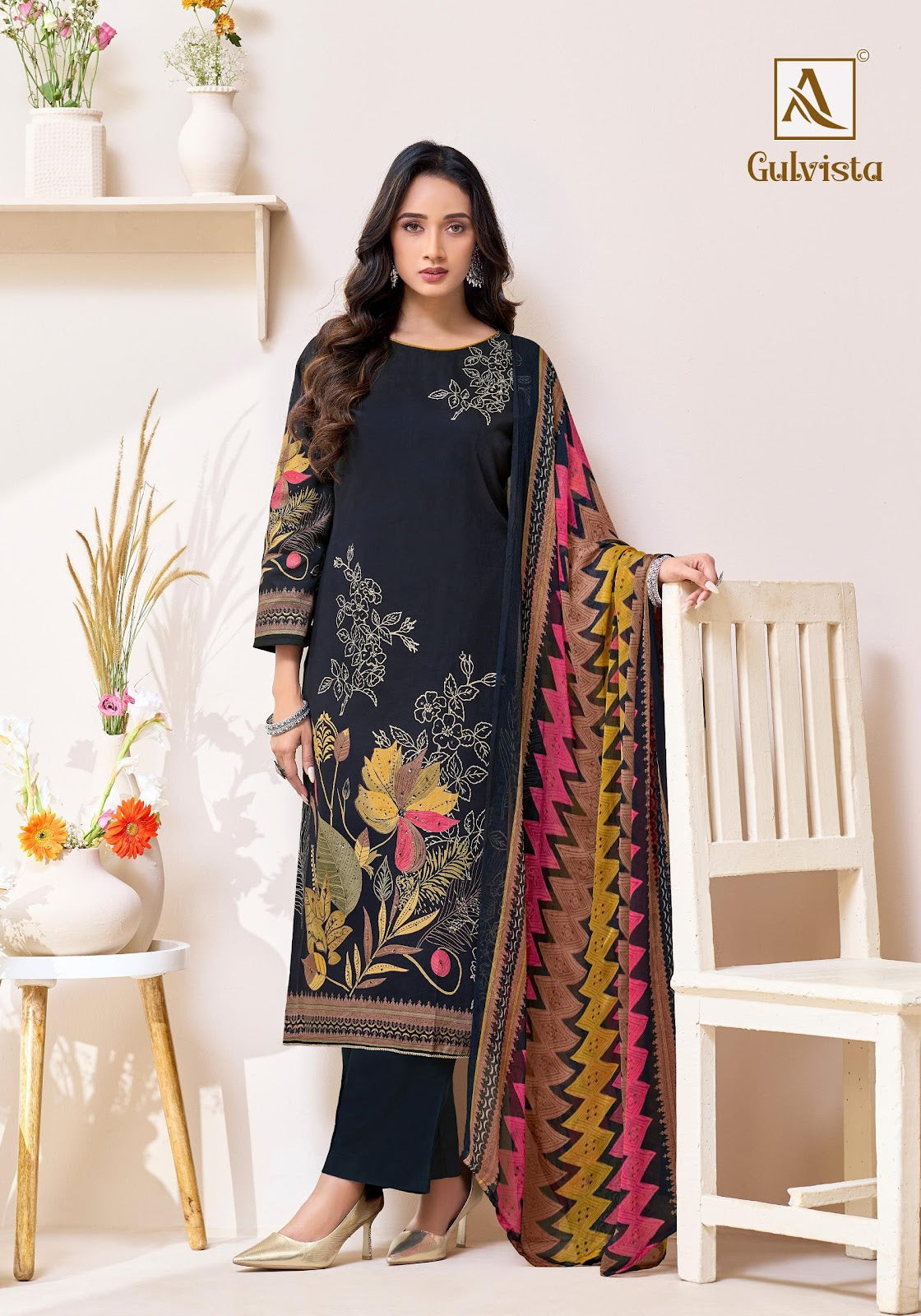 Gulvista Alok Zam Karachi Salwar Suits Manufacturer