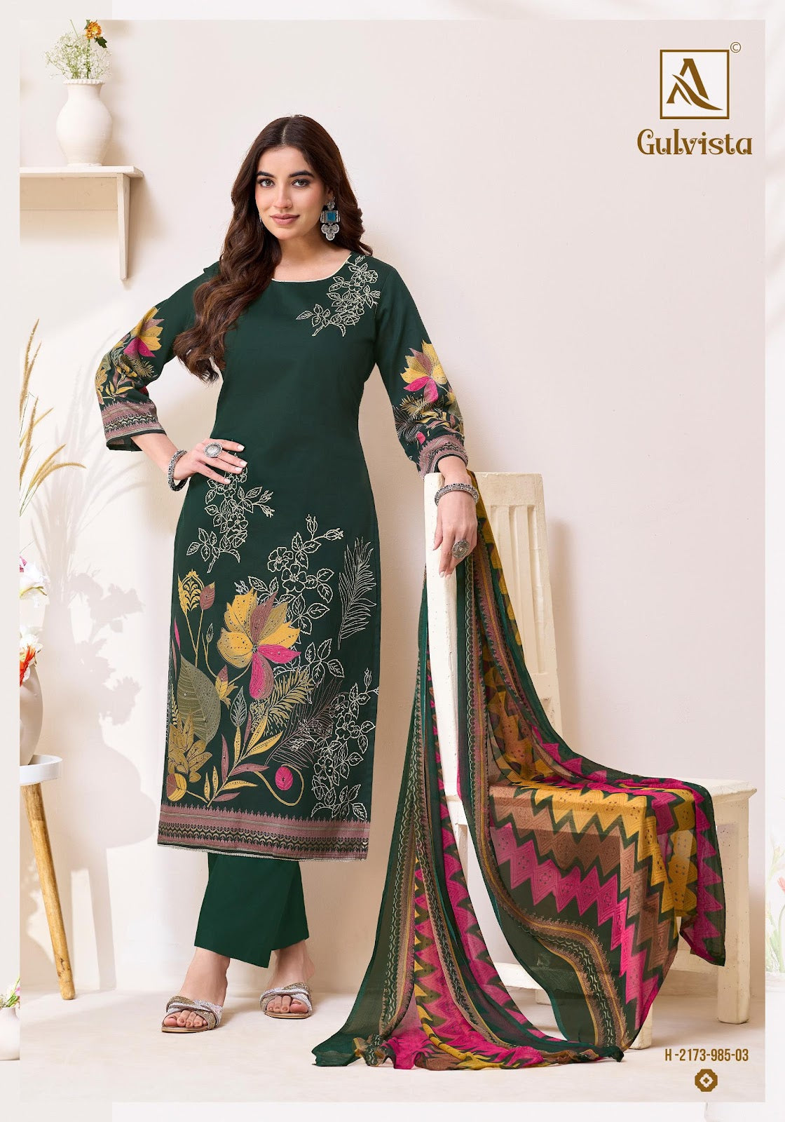 Gulvista Alok Zam Karachi Salwar Suits Manufacturer