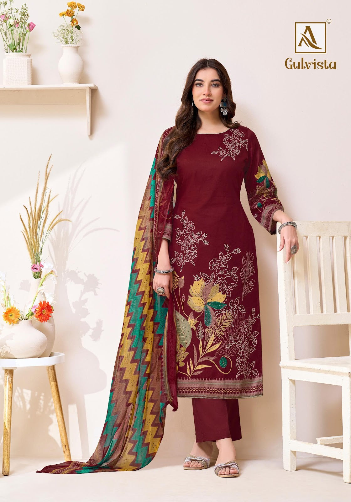 Gulvista Alok Zam Karachi Salwar Suits Manufacturer