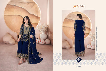 Gulzaar 41041-41044 Shubhkala Georgette Readymade Plazzo Style Suits Wholesaler
