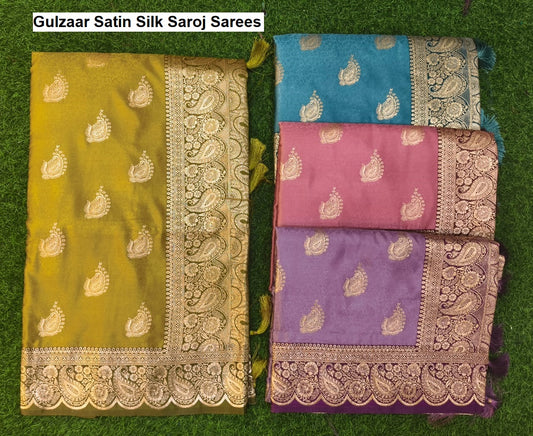 Gulzaar Satin Silk Saroj Sarees Wholesaler Gujarat