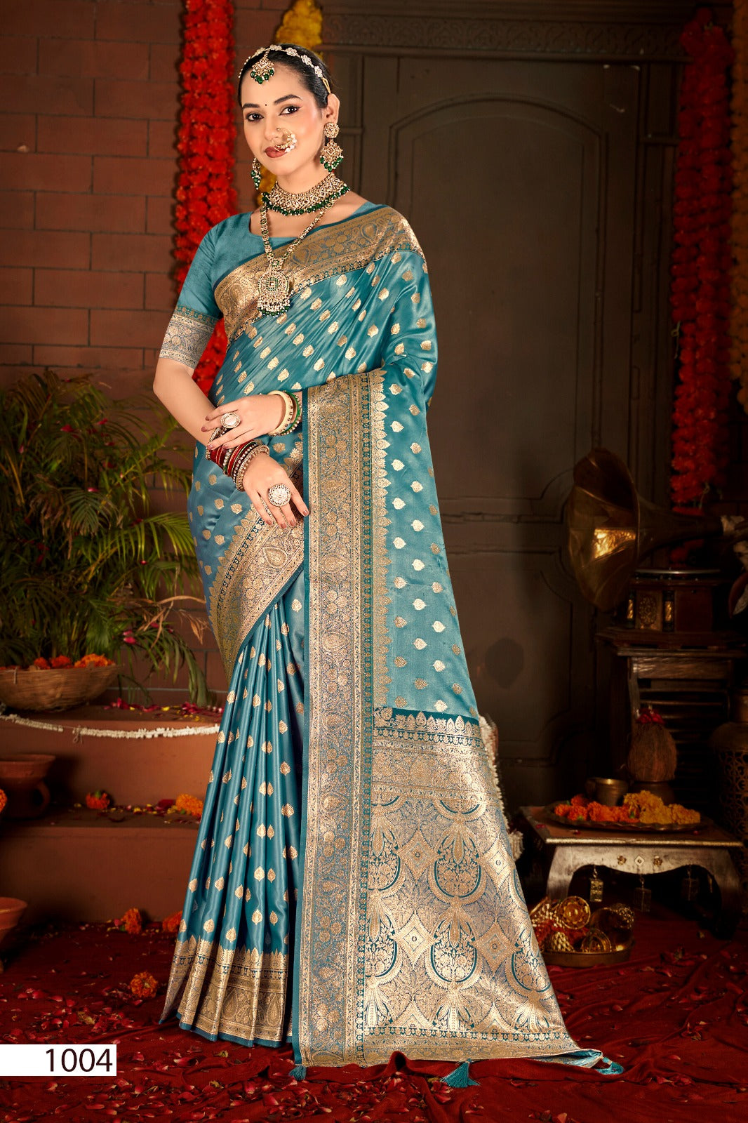 Gulzaar Satin Silk Vol 1 Saroj Sarees Wholesale Price