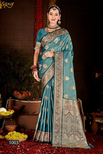 Gulzaar Satin Silk Vol 2 Saroj Sarees Manufacturer Gujarat