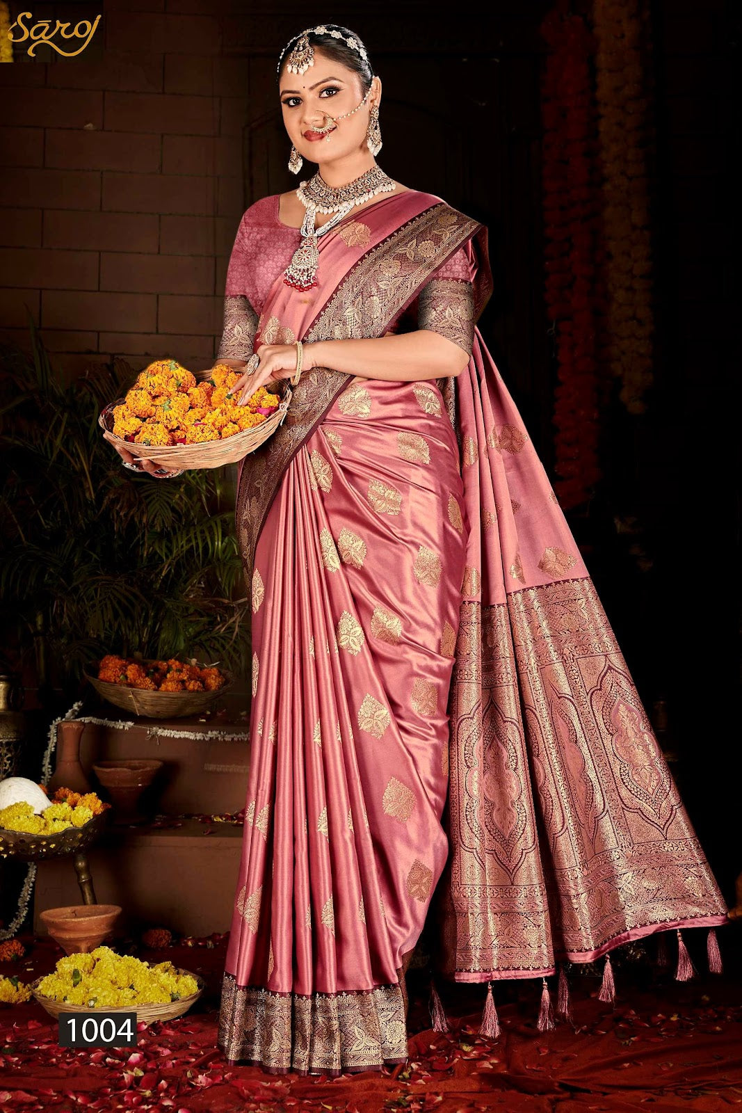 Gulzaar Satin Silk Vol 2 Saroj Sarees Manufacturer Gujarat