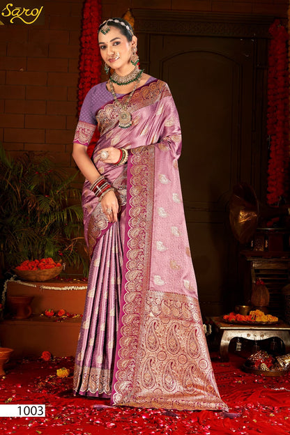 Gulzaar Satin Silk Vol 3 Saroj Sarees Supplier Gujarat