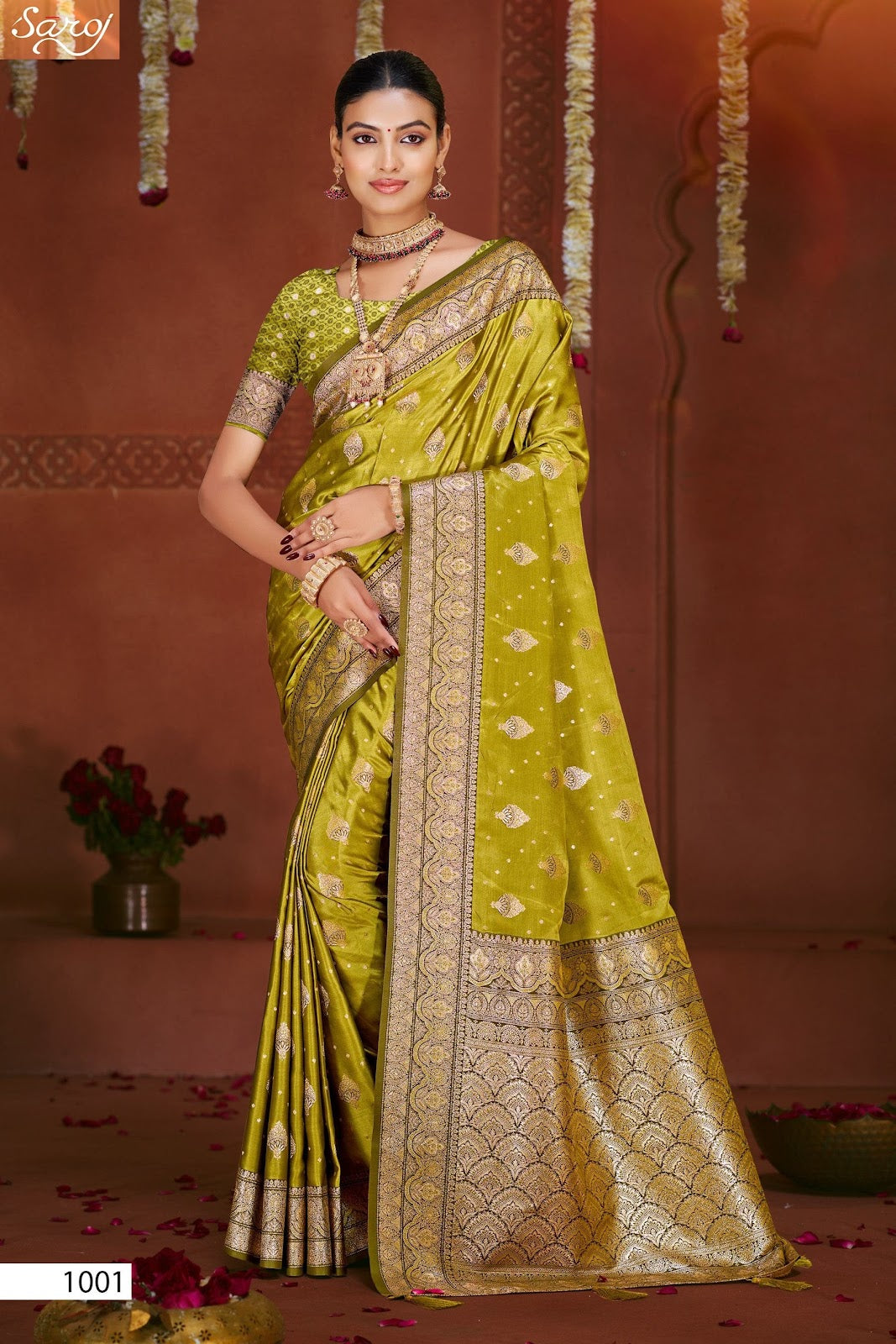 Gulzaar Satin Silk Vol 6 Saroj Sarees Manufacturer Ahmedabad