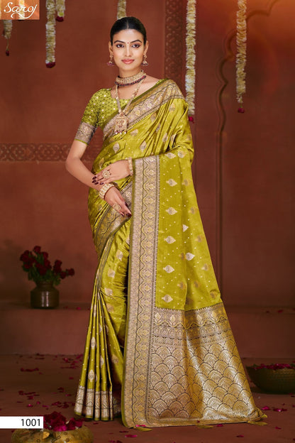 Gulzaar Satin Silk Vol 6 Saroj Sarees Manufacturer Ahmedabad