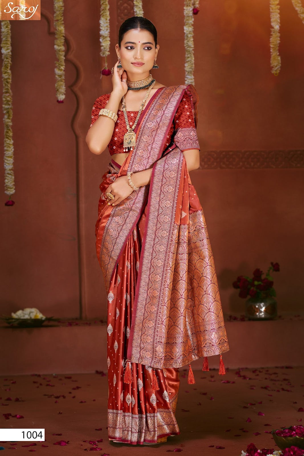 Gulzaar Satin Silk Vol 6 Saroj Sarees Manufacturer Ahmedabad