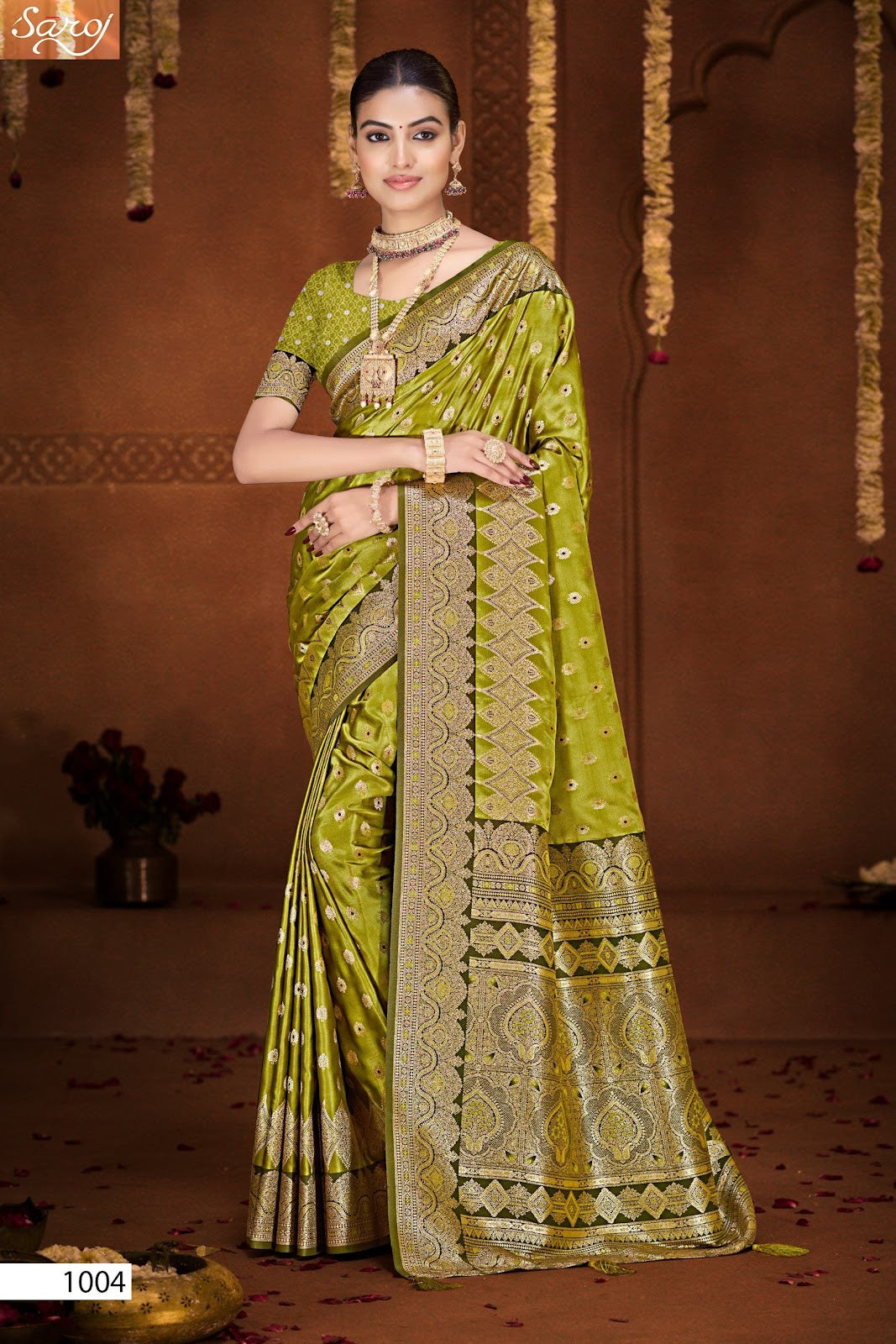 Gulzaar Satin Silk Vol 7 Saroj Sarees Supplier Ahmedabad