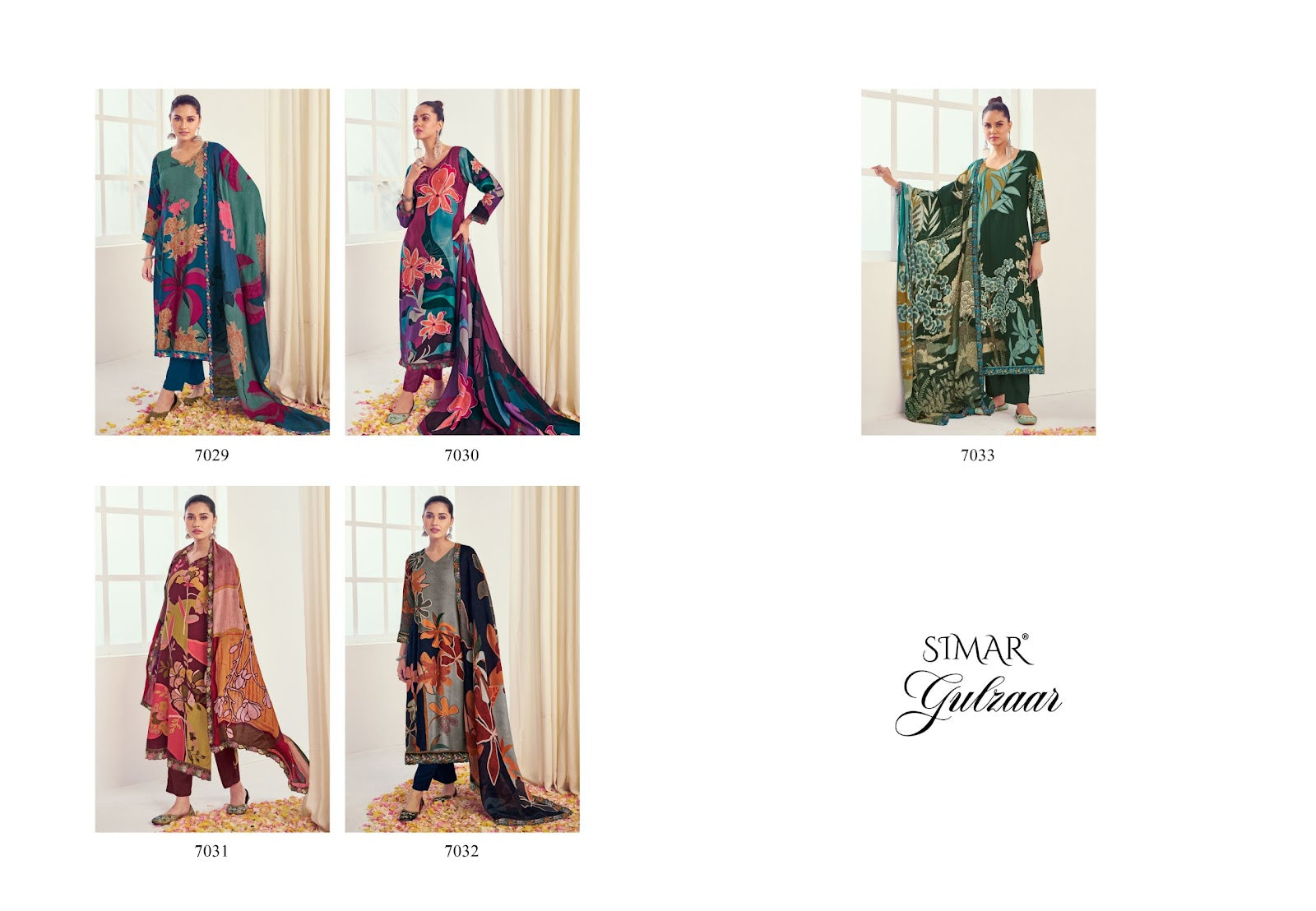 Gulzaar Simar Viscose Pant Style Suits Exporter India