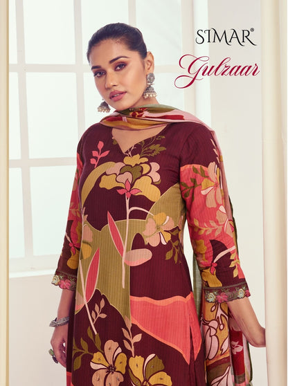 Gulzaar Simar Viscose Pant Style Suits Exporter India