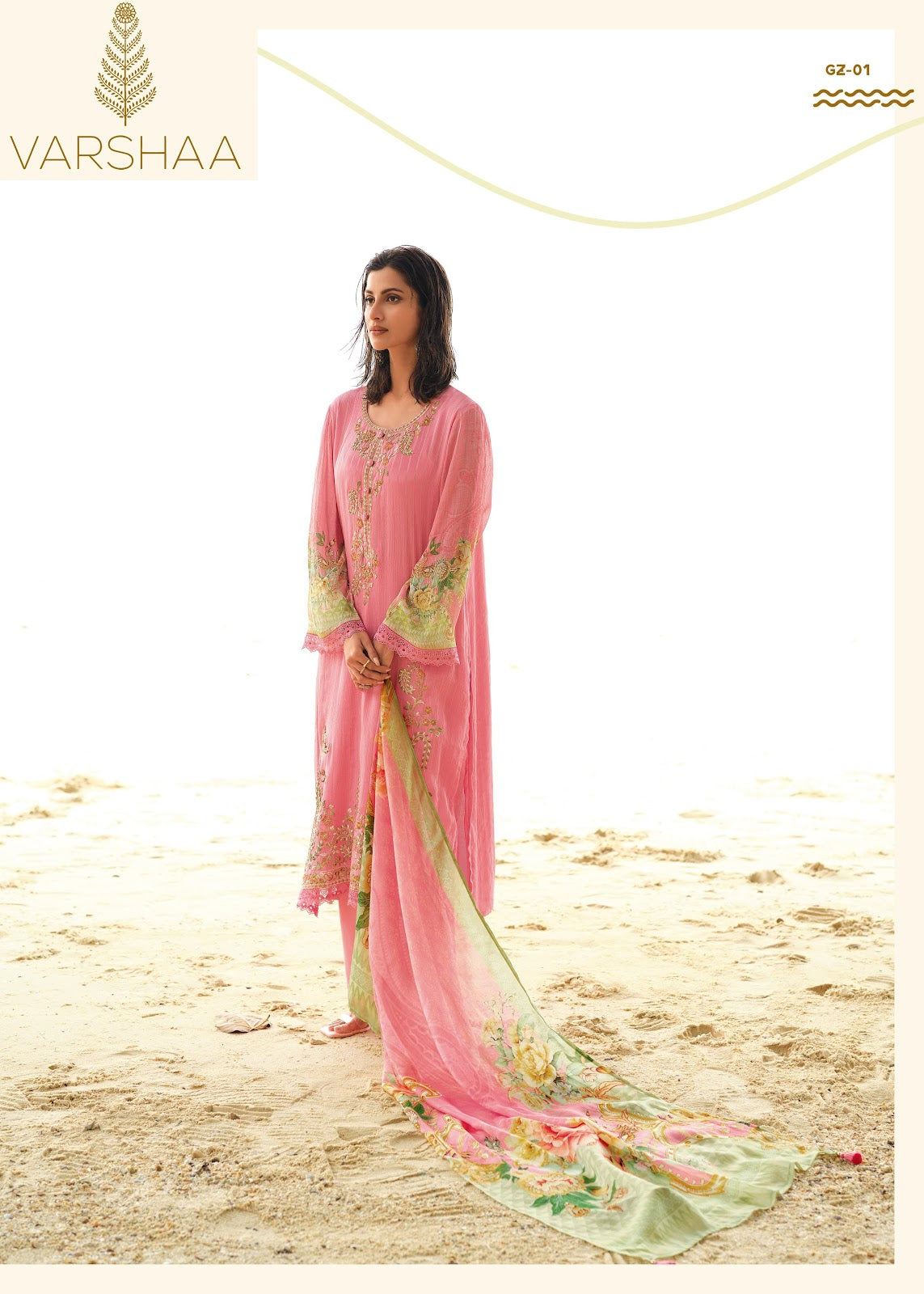 Gulzaar Varshaa Viscose Chinon Pakistani Salwar Suits Wholesaler Ahmedabad