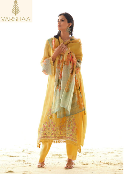 Gulzaar Varshaa Viscose Chinon Pakistani Salwar Suits Wholesaler Ahmedabad