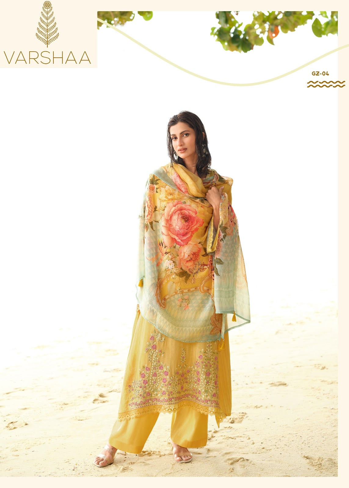 Gulzaar Varshaa Viscose Chinon Pakistani Salwar Suits Wholesaler Ahmedabad