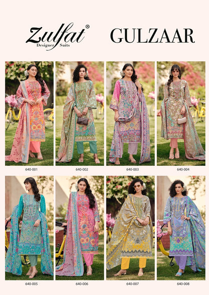 Gulzaar Zulfat Designer Cotton Karachi Salwar Suits Manufacturer Ahmedabad