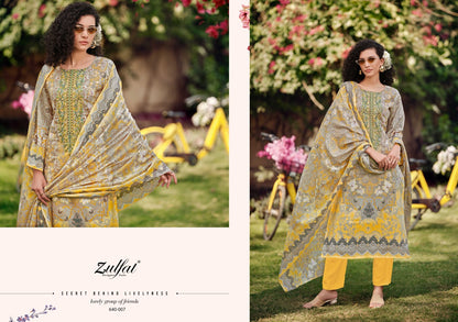 Gulzaar Zulfat Designer Cotton Karachi Salwar Suits Manufacturer Ahmedabad