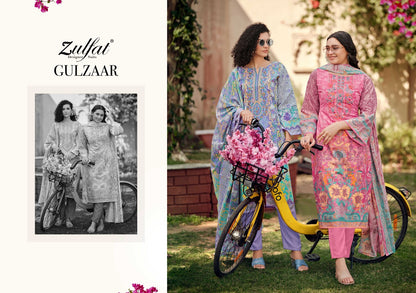 Gulzaar Zulfat Designer Cotton Karachi Salwar Suits Manufacturer Ahmedabad