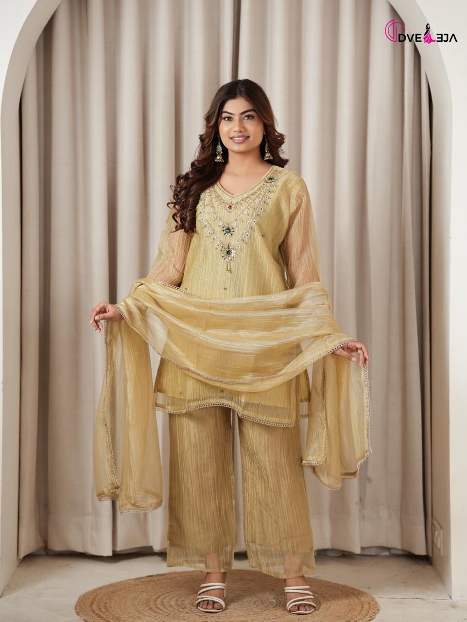Gulzar Dveeja Fashion Salsa Readymade Plazzo Style Suits Exporter India