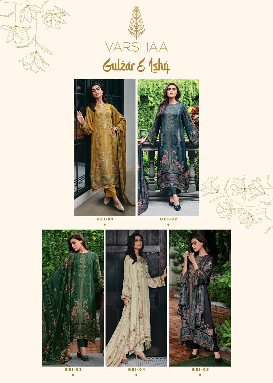 Gulzar E Ishq Varsha Fashions Viscose Muslin Pant Style Suits Wholesale Price