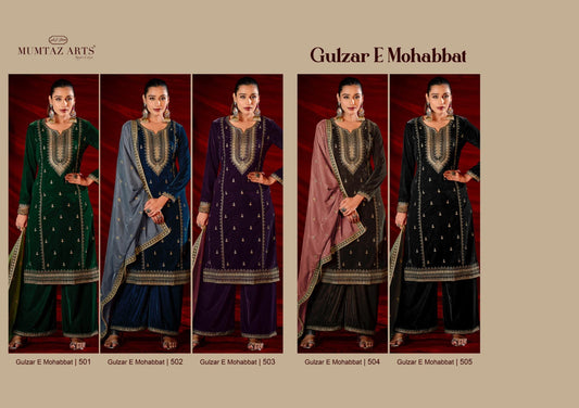 Gulzar E Mohabbat Mumtaz Arts Velvet Suits Wholesaler