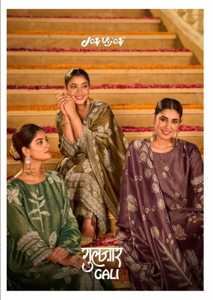 Gulzar Gali Jay Vijay Organza Pant Style Suits Wholesale Price