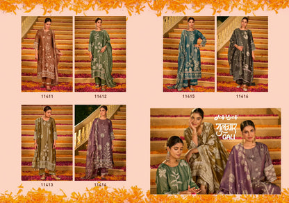 Gulzar Gali Jay Vijay Organza Pant Style Suits Wholesale Price