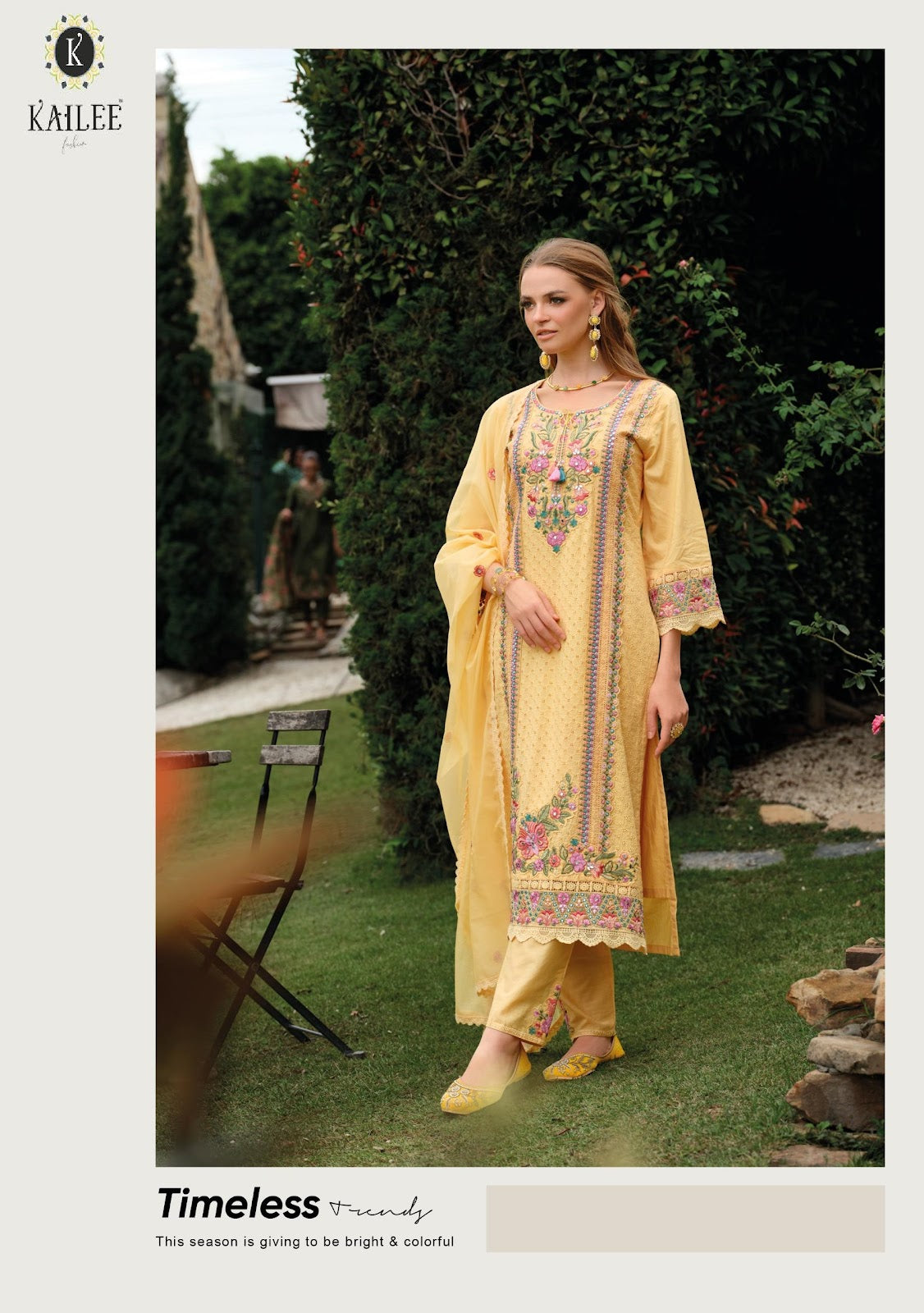 Gulzar Kailee Fashion Pure Cotton Readymade Pant Style Suits Wholesaler