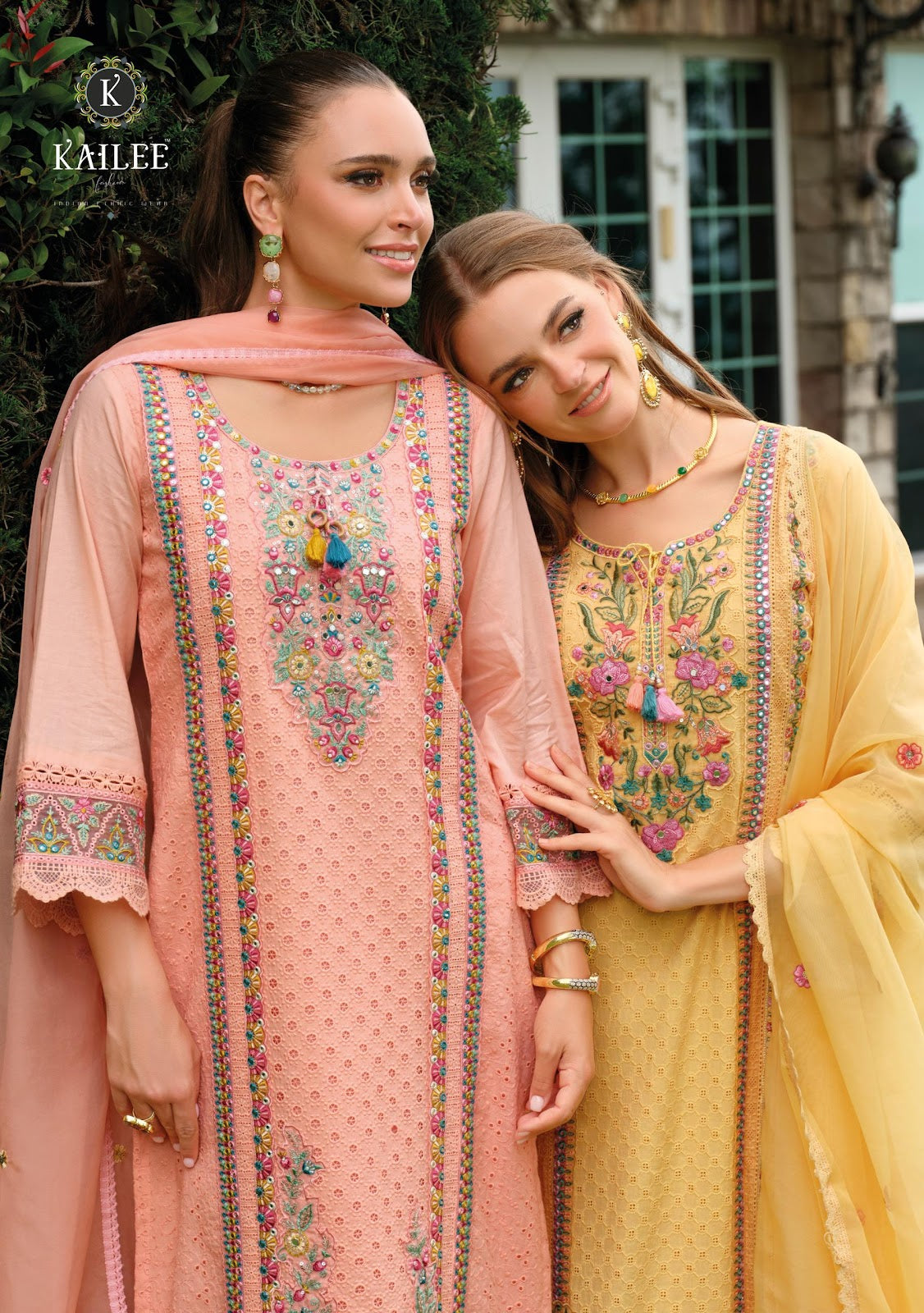 Gulzar Kailee Fashion Pure Cotton Readymade Pant Style Suits Wholesaler